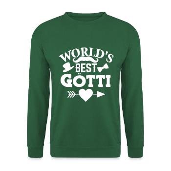 Bester Götti der Welt Patenonkel Schweiz Taufgötti - Unisex Pullover - Grün - Vorne