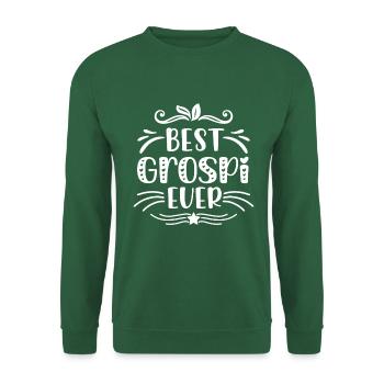 So sieht ein cooler Grospi aus Opi Schweiz Opa - Unisex Pullover - Grün - Vorne