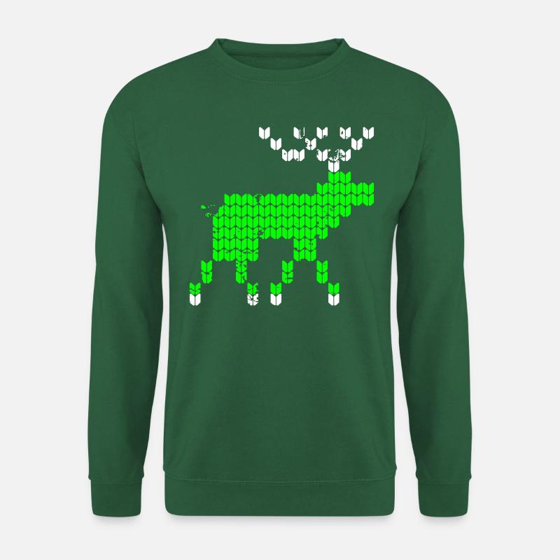 Christmas Ugly Christmas Moose - Unisex Sweatshirt - green