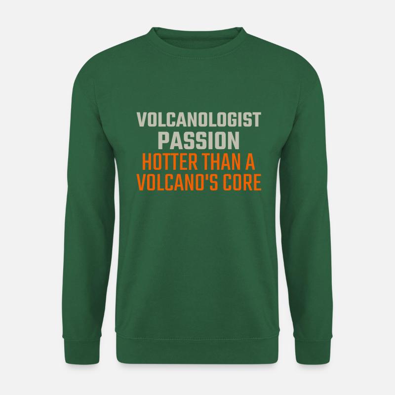 Volcanologist Passion Volcanology - Unisex Pullover - Grün