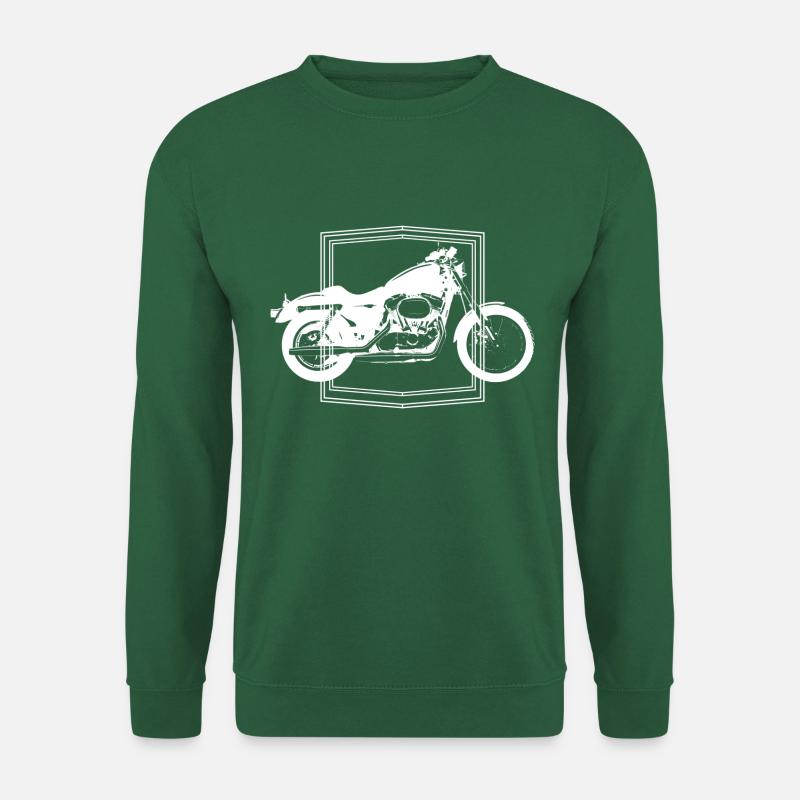 Oldtimer Motorrad - Unisex Pullover - Grün