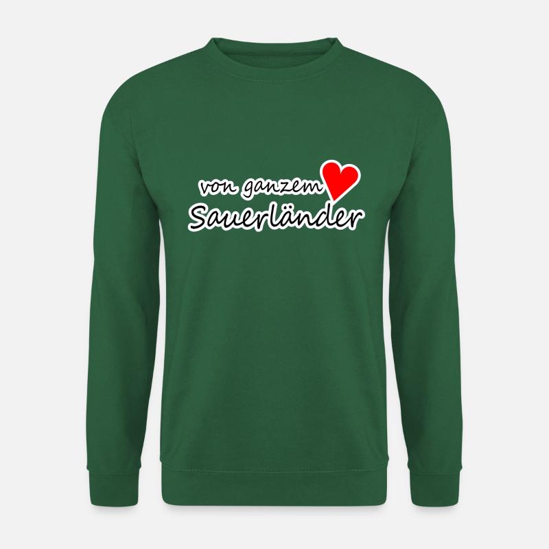 von ganzem Herzen Sauerländer - Unisex Pullover - Grün