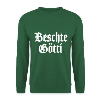 Beschte Götti uf da Welt bescht Götti Schweiz - Unisex Pullover - Grün - Vorne