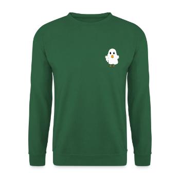 Gespenstische Ente "Butter" - Unisex Pullover - Grün - Vorne