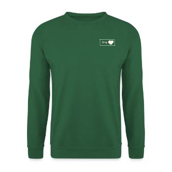 Cœur avec clé - Sweat-shirt Unisexe - vert foncé - Devant