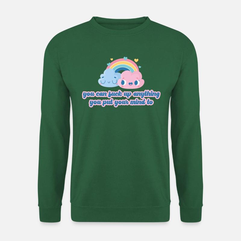 Cheeky Can-Do Clouds Tee - Unisex Sweatshirt - green