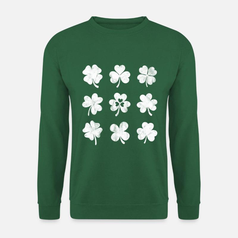 Kleeblätter - Unisex Pullover - Grün