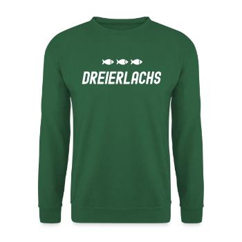 Dreierlachs Bremen 3erlachs Fisch Geschenk - Unisex Pullover - Grün - Vorne