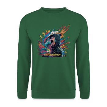 Peace Boy Crying - Unisex Pullover - Grün - Vorne