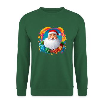 Santa Claus - Unisex Pullover - Grün - Vorne