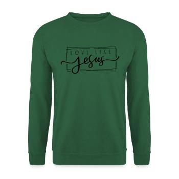 Spread Love Like Jesus Does - Unisex Pullover - Grün - Vorne