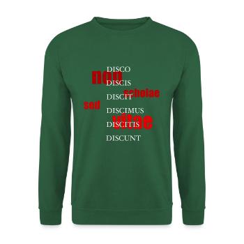 Das Streber-Shirt ! - Unisex Pullover - Grün - Vorne