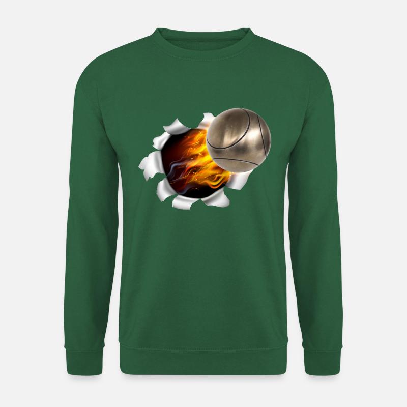 Boules on fire - Sweat-shirt Unisexe - vert foncé