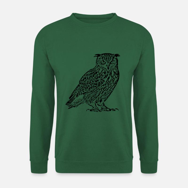 Uhu - Unisex Pullover - Grün