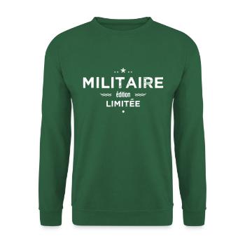 Militaire édition limitée - Sweat-shirt Unisexe - vert foncé - Devant