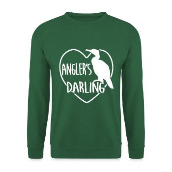 Der Kormoran - Anglers Sportfischers Liebling - Unisex Pullover - Grün - Vorne