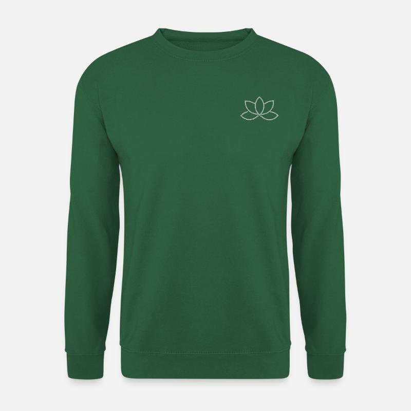 Lotus Blume - Unisex Pullover - Grün