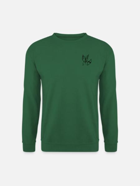 FUCHS black - Unisex Pullover - Grün