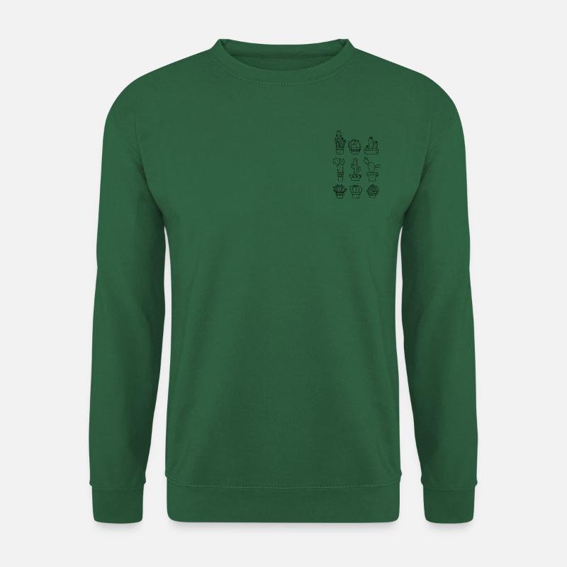 6 different cacti - Unisex Sweatshirt - green