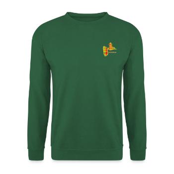 Madras Guadeloupe idée cadeau - Sweat-shirt Unisexe - vert foncé - Devant