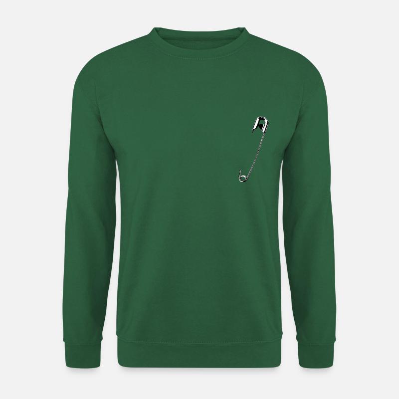 Sicherheitsnadel - Unisex Pullover - Grün