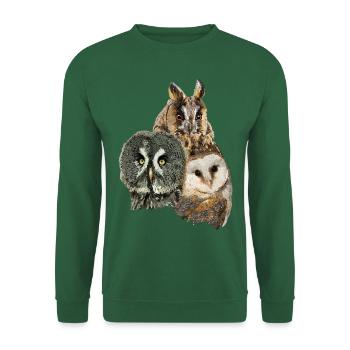 Owls - Unisex Sweatshirt - green - Front