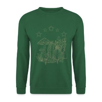Pumpkins in Magic Land -Lineart - Unisex Sweatshirt - green - Front