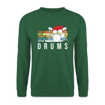 Lustige Geschenkidee für Trommler Musiker - Unisex Pullover - Grün - Vorne