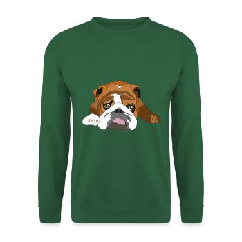 bouledogue - Sweat-shirt Unisexe - vert foncé - Devant