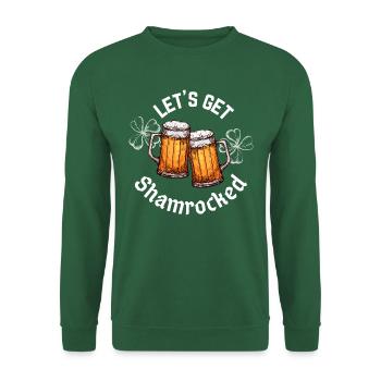 Faisons le trèfle La Saint-Patrick - Sweat-shirt Unisexe - vert foncé - Devant