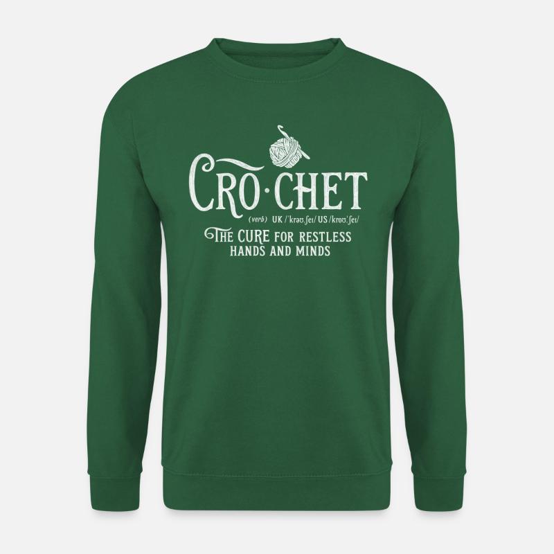 CROCHET - the CureWhite - Unisex Pullover - Grün