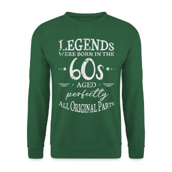 Legenden der 60er Sprüche Motiv Geschenk - Unisex Pullover - Grün - Vorne