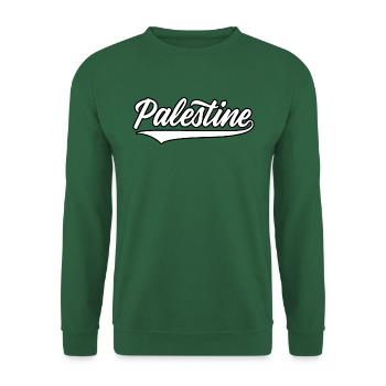 Palestine style baseball blanc-noir - Sweat-shirt Unisexe - vert foncé - Devant