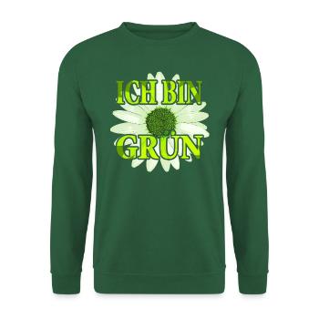 I'm Green - Margarite Flower - Unisex Sweatshirt - green - Front