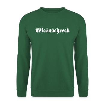 Wiesnschreck Schriftzug - Unisex Pullover - Grün - Vorne
