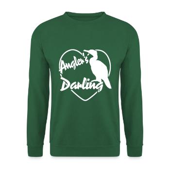 Der Kormoran - Anglers Sportfischers Liebling - Unisex Pullover - Grün - Vorne