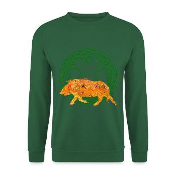 eber gullinborsti e 266 - Unisex Pullover - Grün - Vorne