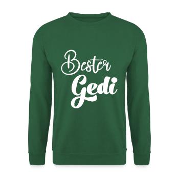 Bester Gedi sein Patenonkel fragen Taufe - Unisex Pullover - Grün - Vorne