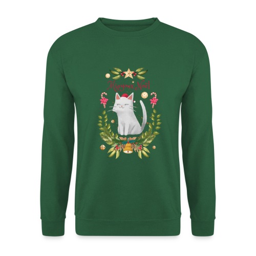 Miayoux Noël - Pull moche de Noël avec chat - Sweat-shirt Unisexe