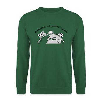 Camping ist unser Leben "Das Original" - Unisex Pullover - Grün - Vorne