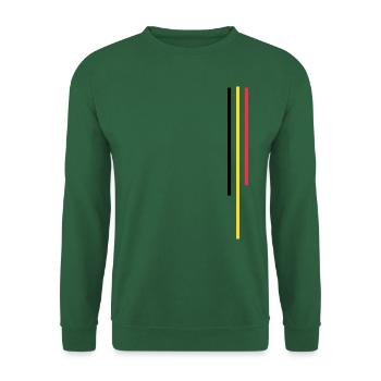 Belgium Stripe / Belgium Flag - Unisex Sweatshirt - green - Front