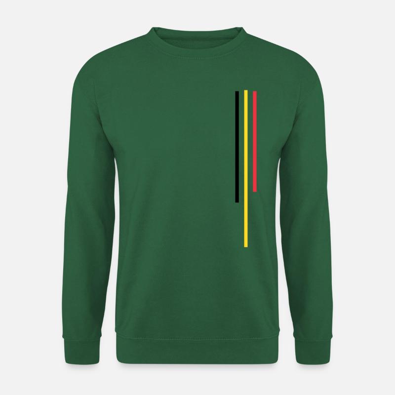 Belgium Stripe / Belgium Flag - Unisex Sweatshirt - green