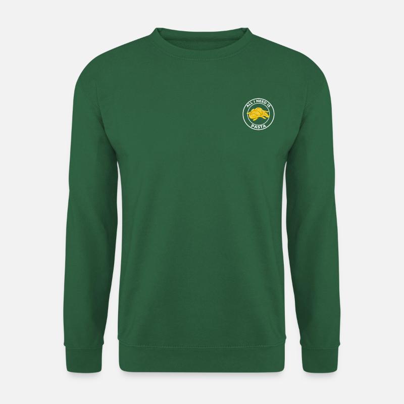 ALLES, WAS ICH BRAUCHE, IST PASTA - Unisex Pullover - Grün