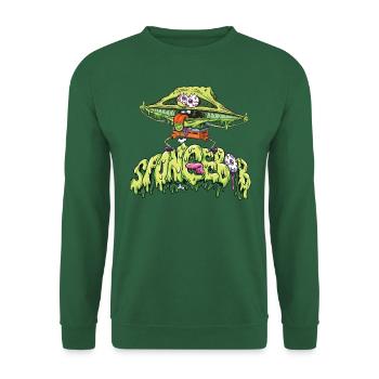 Bob l'Éponge Design d'Halloween - Sweat-shirt Unisexe - vert foncé - Devant