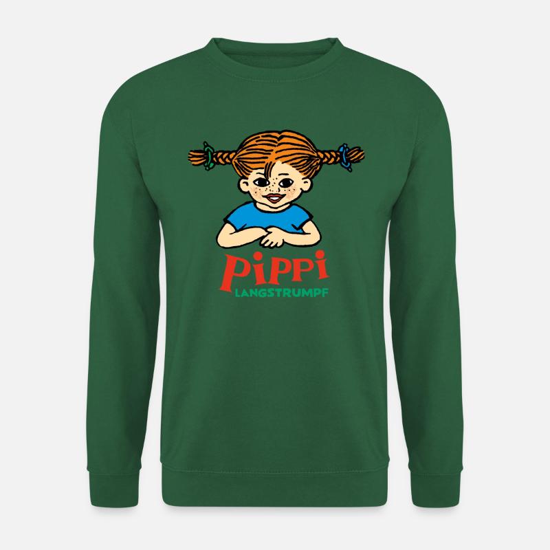 Pippi Langstrumpf Logo - Unisex Pullover - Grün