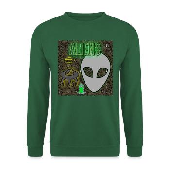 Aliens - Abbild - 2023 - Unisex Pullover - Grün - Vorne