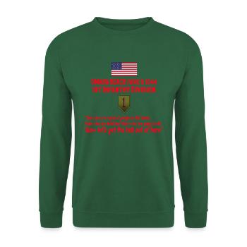 Omaha Beach 1st Infantry Division quote T-Shirt - Unisex Sweatshirt - green - Front