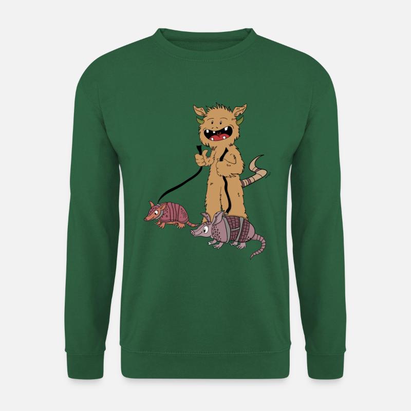 Monster und Gürteltiere - Unisex Pullover - Grün