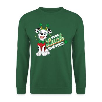 Paw Patrol Marshall Good Luck Vibes - Sweat-shirt Unisexe - vert foncé - Devant