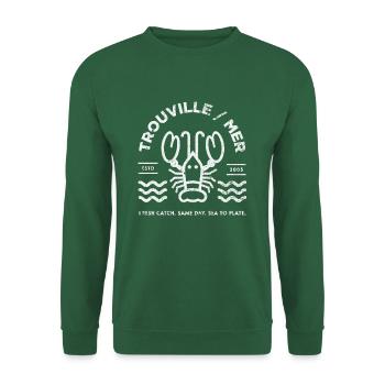 Trouville sur Mer sea food - Unisex Sweatshirt - green - Front